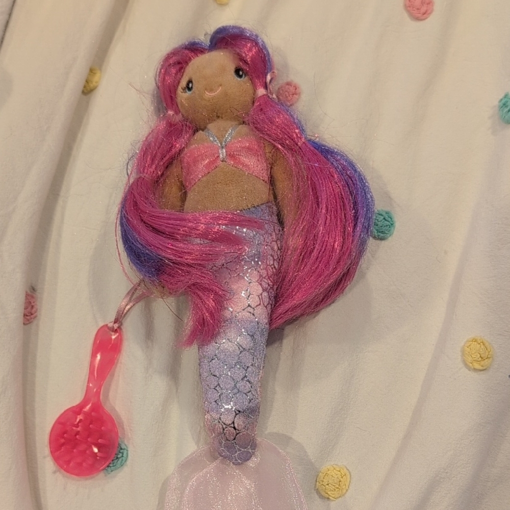 Colorful Mermaid Doll with Brush